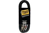 Kabel audio - Yellow Cable K02ST-3 - 2 x RCA - 1/4" TRS Jack kabel 3m. - ECO K02ST-3