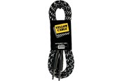 Kabel audio - Yellow Cable G66DG - 1/4" formowany kabel Jack/Jack Tweed Black 6 metrów - ECO G66DG