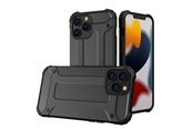 Telefon - Pokrowiec i etui - Hurtel Hybrid Armor Case Tough Rugged Cover for iPhone 13 Pro Black - 5907769326554