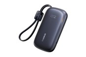 Powerbank - Baseus EnerFill FC21 Qpow 3 Ultra 10000mAh 45W Power Bank with Attached Lanyard Cable - Black Powerbank - Czarny - 10000 mAh - E0027Q00
