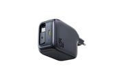 Telefon - Adapter i Ładowarka - Baseus EnerCore CJ11 45W Wall Charger with USB-C Port and Retractable USB-C Cable - Black - E0120G00