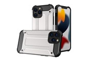 Telefon - Pokrowiec i etui - Hurtel Hybrid Armor Case Tough Rugged Cover for iPhone 13 Pro Silver - 5907769326585