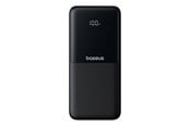 Powerbank - Baseus Lipow 10000mAh 22.5W Powerbank with Dual Built-in Cable with Display (with additional black Simple USB-A - USB-C 3A 0.2m cable) - Black Powerbank - Czarny - 10000 mAh - P10079101123-00