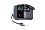 Telefon - Adapter i Ladowarka - Joyroom Podix JR-TRD01 GaN 140W Desktop Charger with 5 Ports and Dual Retractable Cables - Gray - JR-TRD01