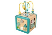 Zabawki dla niemowlat - Playwood Wooden Activity Cube with Bead Frame - RS762