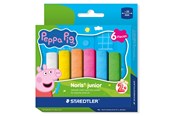 Przybory do pisania i rysowania - Staedtler Peppa Pig sidewalk chalk 6 assorted - 2365 C6 L1