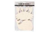 Zabawki dla niemowlat - Creativ Company Wooden Sea Animals Crab and Whale 2pcs. - 57975