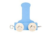 Zabawki drewniane - Small Foot - Wooden Letter Train Blue - I - 12 pieces - 10359-display12