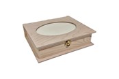Pokój dzieciecy - Playwood Wooden Box Book Shape with Photo Frame - SL071F