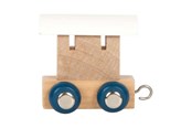 Zabawki drewniane - Small Foot - Wooden Letter Train Polar - Wagon White - 12 pieces - 12569-display12