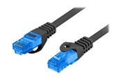 Kabel sieciowy - Lanberg patch cable - 15 m - black RAL 9004 - Czarny - 15m - PCF6A-10CC-1500-BK