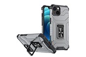 Telefon - Pokrowiec i etui - Hurtel Crystal Ring Case Kickstand Tough Rugged Cover for iPhone 13 Mini Black - 5907769330858
