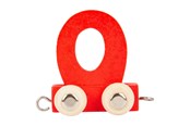 Zabawki drewniane - Small Foot - Wooden Letter Train Red - O - 12 pieces - 10365-display12