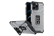 Telefon - Pokrowiec i etui - Hurtel Crystal Ring Case Kickstand Tough Rugged Cover for iPhone 13 Pro Black - 5907769330926