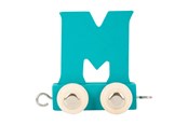 Zabawki drewniane - Small Foot - Wooden Letter Train Blue - M - 12 pieces - 10363-display12