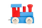 Zabawki drewniane - Small Foot - Wooden Letter Train Locomotive Red/Blue - 12 - 10349-display12