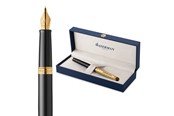 Przybory do pisania i rysowania - Waterman Hémisphère 'The Opera Collection' Black & Gold G.T. Fountain pen M Blue ink - 2225135