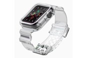 Smartwatch - akcesoria - Hurtel Silicone Band Strap Bracelet Case Strap Light Set for Apple Watch 38mm - Black - 5907769331800