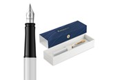 Przybory do pisania i rysowania - Waterman Impression White Lacquer G.T. Fountain pen F Blue ink - 2225469