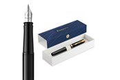 Przybory do pisania i rysowania - Waterman Impression Black Lacquer G.T. Fountain pen M Blue ink - 2225500