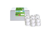 Papier, papier fotograficzny i etykiety - DYMO Authentic LabelWriter Small Name Badge Labels | 41 mm x 89 mm | Self-Adhesive | 12 Rolls of 300 Easy-Peel Labels (3.600 Count) | for LabelWriter Label Makers | Made in Europe - 2234183