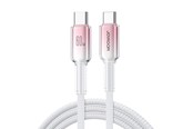 Kabel USB - Joyroom S-A42 Crystal-Clear Series 60W USB-C - USB-C cable 1.2m - white - S-A42_CC_W
