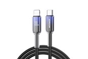 Kabel USB - Joyroom S-A42 Crystal-Clear Series 30W USB-C - Lightning cable 1.2m - black - S-A42_CL_B