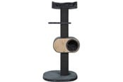 Koty - Zolux Wonderful Cat 3 Wooden Cat Tree Dark Grey 158cm - 504162GRI