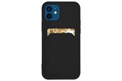 Telefon - Pokrowiec i etui - Hurtel Card Case Silicone Wallet With Card Slot Documents For Samsung Galaxy A42 5G Black - 5907769333415