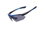 Sport i fitness - Rockbros 10007 Polarized Cycling Glasses - Black and Blue - Rockbros-10007