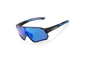 Sport i fitness - Rockbros 14110009001 polarized cycling glasses for children 8-14 years old - black and blue - Rockbros-14110009001