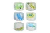 Zabawki - Johntoy Slow Rise Glitter Cube with Fish - 24625