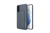 Telefon - Pokrowiec i etui - Wozinsky Kickstand Case Silicone Case with Stand Case Samsung Galaxy S21+ 5G Navy Blue - 9111201941434