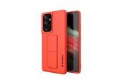 Telefon - Pokrowiec i etui - Wozinsky Kickstand Case Silicone Case with Stand Case for Samsung Galaxy S21 Ultra 5G Red - 9111201941519