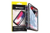 Telefon - Pokrowiec i etui - Wozinsky Full Magnetic Case Magnetic Case 360 Cover Front and Back with Built-in Glass Samsung Galaxy A72 4G Black and Clear - 9111201944152