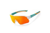 Sport i fitness - Rockbros 14110009003 polarized cycling glasses for children 8-14 years old - green and white - Rockbros-14110009003