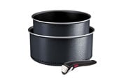 Garnki - Tefal Ingenio So Light 3 pcs set Saucepans 18/20cm - L7239003