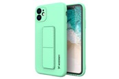 Telefon - Pokrowiec i etui - Wozinsky Kickstand Case Silicone Case with Stand Samsung Galaxy A22 4G Mint Case - 9145576226889