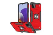 Telefon - Pokrowiec i etui - Wozinsky  Ring Armor Armored Hybrid Case Cover + Magnetic Holder Samsung Galaxy A22 4G Red - 9111201944886