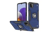 Telefon - Pokrowiec i etui - Wozinsky Ring Armor Armored Hybrid Case Cover + Magnetic Holder Samsung Galaxy A22 4G Blue - 9111201944893