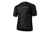 Sport i fitness - Rockbros 15120002006 Cycling Jersey with Short Sleeves XXXL - Black - Rockbros-15120002006