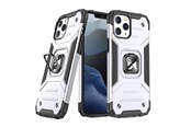 Telefon - Pokrowiec i etui - Wozinsky Ring Armor Armored Hybrid Case Cover + Magnetic Holder iPhone 13 Silver - 9111201944749