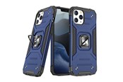 Telefon - Pokrowiec i etui - Wozinsky Ring Armor Armored Hybrid Case Cover + Magnetic Holder iPhone 13 Mini Blue - 9111201944848