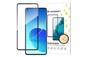 Telefon - szklo ochronne - Wozinsky Super Durable Full Glue Tempered Glass Full Screen With Frame Case Friendly Oppo Reno6 4G Black - 9145576220481