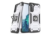Telefon - Pokrowiec i etui - Wozinsky Ring Armor Armored Hybrid Case Cover + Magnetic Holder Samsung Galaxy S22+ (S22 Plus) Silver - 9145576239735