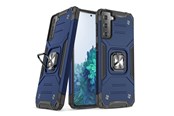 Telefon - Pokrowiec i etui - Wozinsky Ring Armor Armored Hybrid Case Cover + Magnetic Holder for Samsung Galaxy S22+ (S22 Plus) Blue - 9145576239766