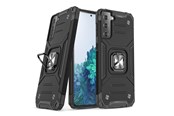 Telefon - Pokrowiec i etui - Wozinsky Ring Armor Armored Hybrid Case Cover + Magnetic Holder for Samsung Galaxy S22+ (S22 Plus) black - 9145576239773