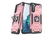 Telefon - Pokrowiec i etui - Wozinsky Ring Armor Armored Hybrid Case Cover + Magnetic Holder Samsung Galaxy S22 Ultra Gold - 9145576239797