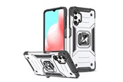 Telefon - Pokrowiec i etui - Wozinsky Ring Armor Armored Hybrid Case Cover + Magnetic Holder Samsung Galaxy A73 Silver - 9145576243565