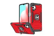 Telefon - Pokrowiec i etui - Wozinsky Ring Armor Armored Hybrid Case Cover + Magnetic Holder Samsung Galaxy A73 Red - 9145576243589